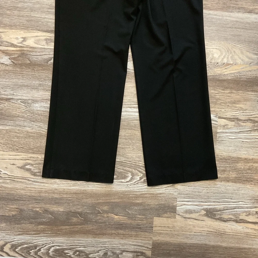 J Jill Black Mid Rise Straight Leg Trouser Dress Pants 10